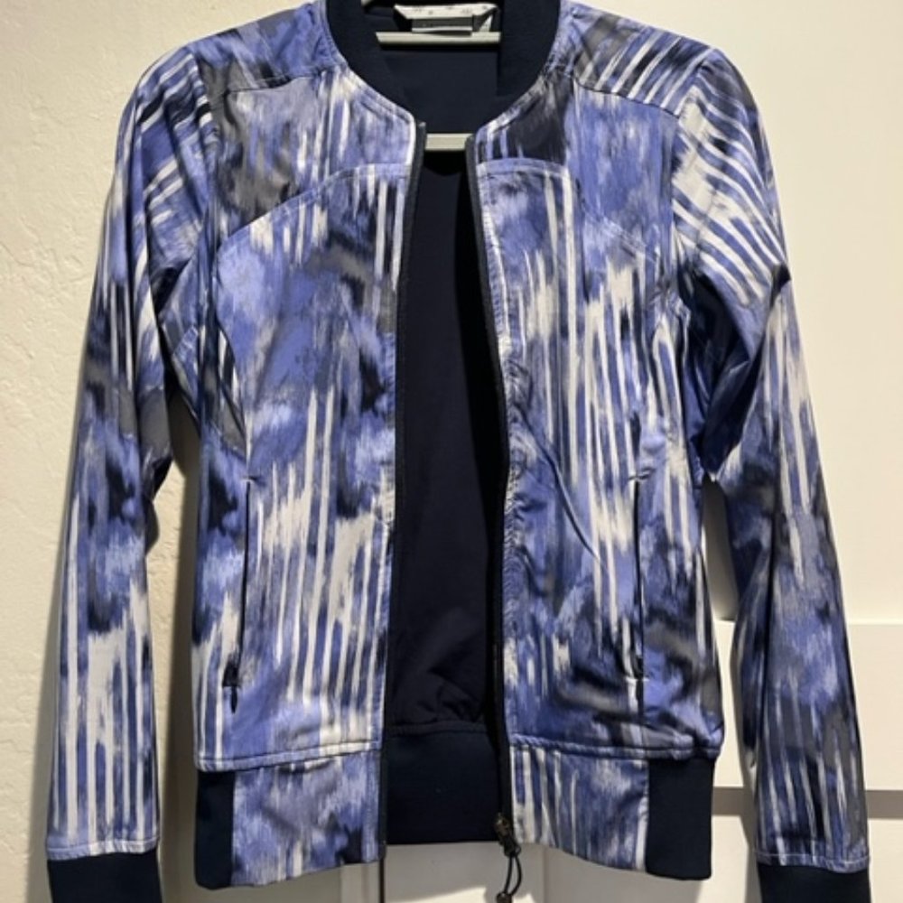Athleta Brooklyn Watercolor Bomber Jacket XS